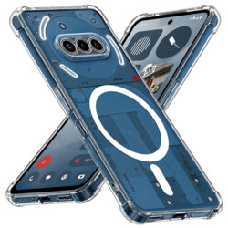 Husa Nothing Phone (3a) Techsuit Shockproof Clear Silicone MagSafe, transparenta