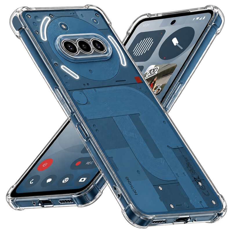 Husa Nothing Phone (3a) Techsuit Shockproof Clear Silicone, transparenta
