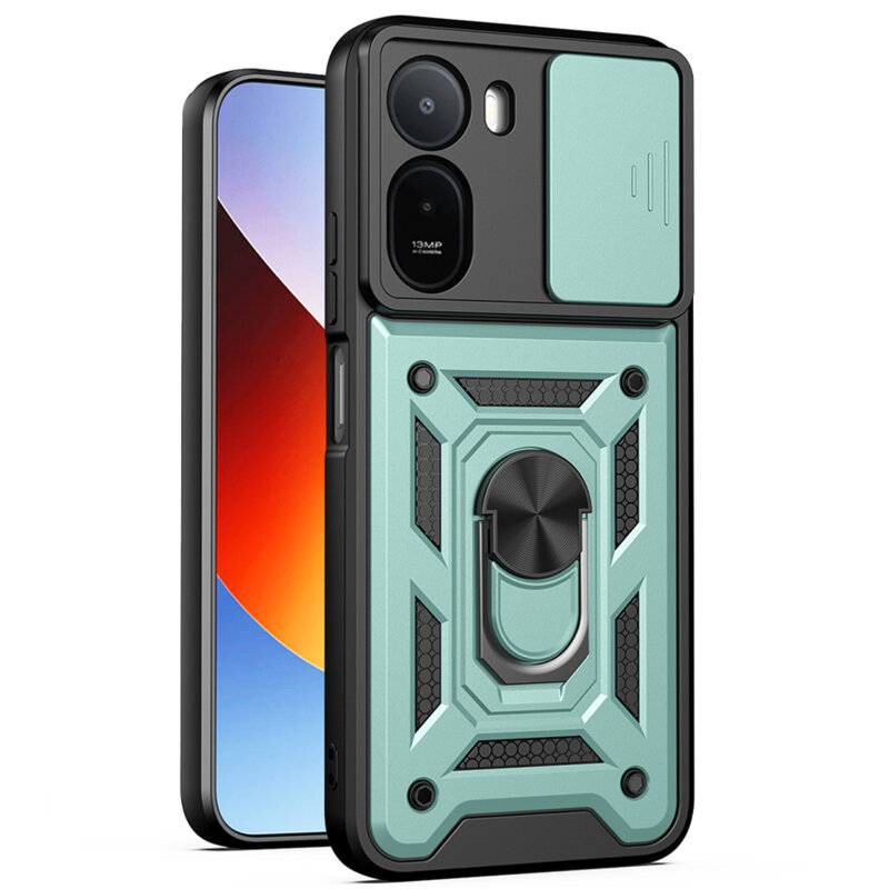 Husa Xiaomi Redmi A7 Pro 4G protectie camera Techsuit CamShield Series, verde