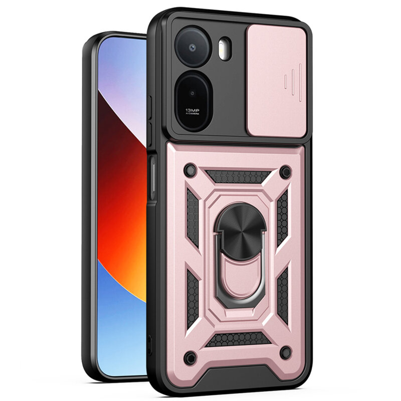 Husa Xiaomi Redmi A7 Pro 4G protectie camera Techsuit CamShield Series, roz