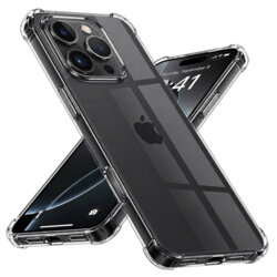 Husa iPhone 16 Pro Max Techsuit Shockproof Clear Silicone, transparenta