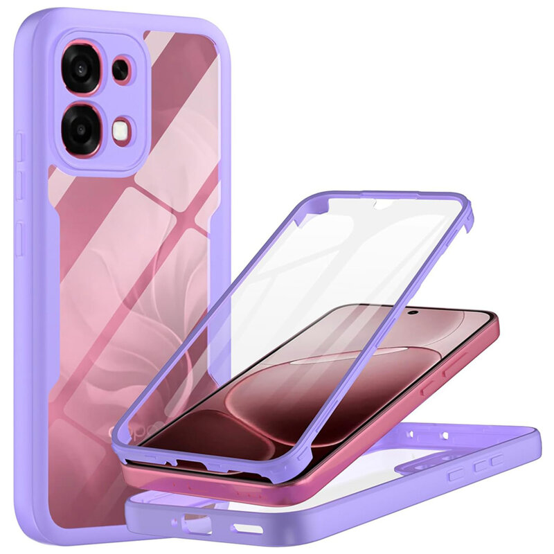Husa 360° Oppo A6 Pro 5G Techsuit ColorVerse, mov
