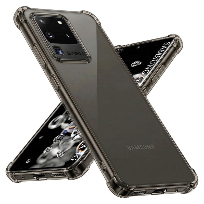 Husa Samsung Galaxy S20 Ultra Techsuit Shockproof Clear Silicone, fumuriu