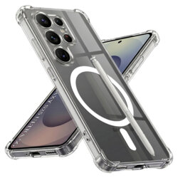 Husa Samsung Galaxy S25 Ultra Techsuit Shockproof Clear Silicone MagSafe, transparenta
