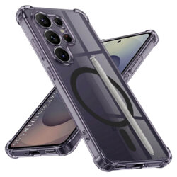 Husa Samsung Galaxy S25 Ultra Techsuit Shockproof Clear Silicone MagSafe, fumuriu