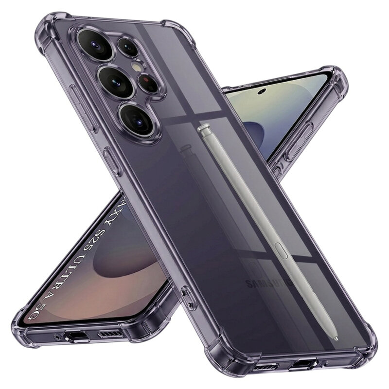 Husa Samsung Galaxy S25 Ultra Techsuit Shockproof Clear Silicone, fumuriu