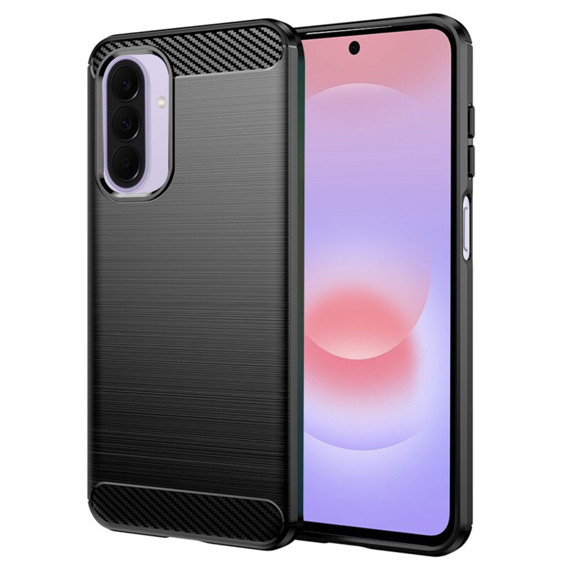 Husa Samsung Galaxy A27 5G Techsuit Carbon Silicone, negru