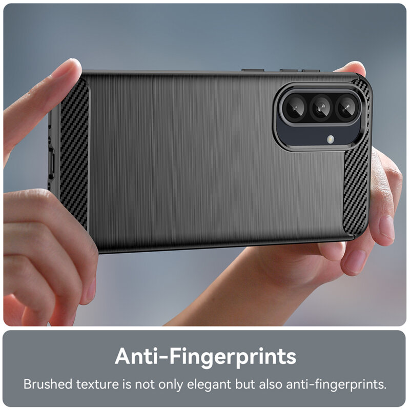 Husa Samsung Galaxy A27 5G Techsuit Carbon Silicone, negru