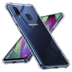 Husa Samsung Galaxy A40 Techsuit Shockproof Clear Silicone, transparenta