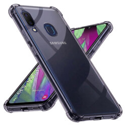 Husa Samsung Galaxy A40 Techsuit Shockproof Clear Silicone, fumuriu