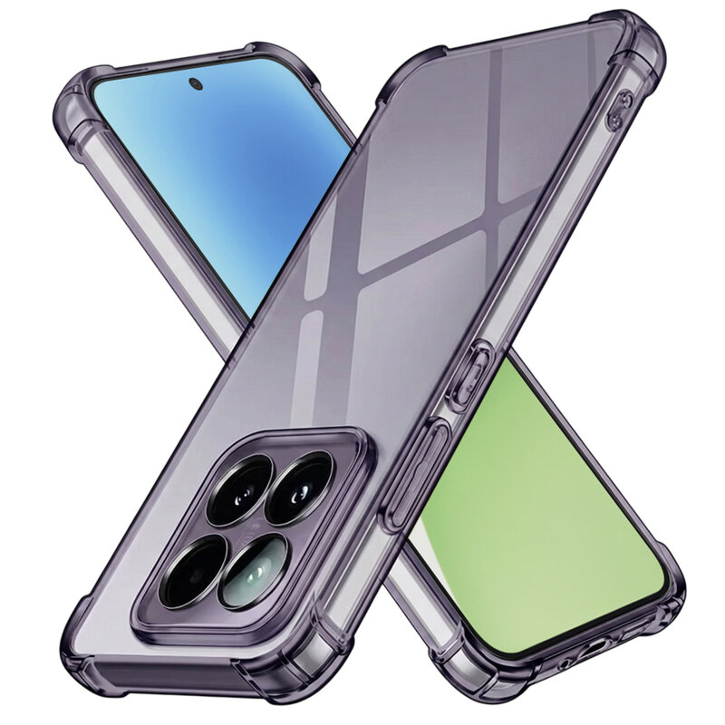 Husa Xiaomi 15 Techsuit Shockproof Clear Silicone, fumuriu