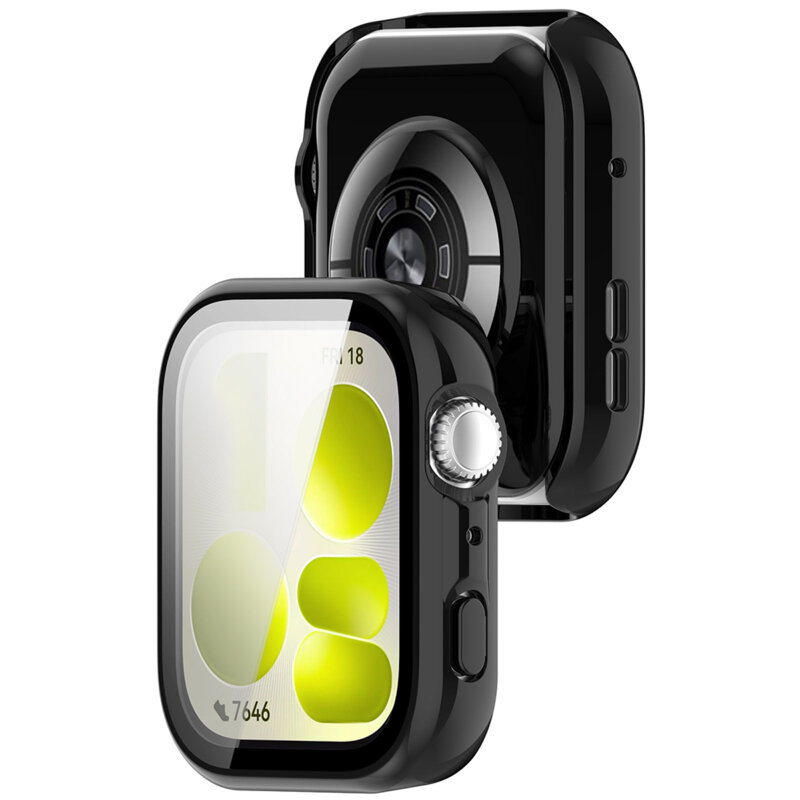 [Pachet 360°] Husa + folie Huawei Watch Fit 5 Techsuit Defense, negru