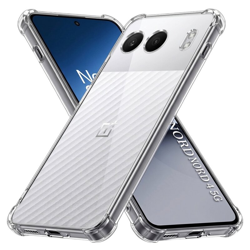 Husa OnePlus Nord 4 Techsuit Shockproof Clear Silicone, transparenta
