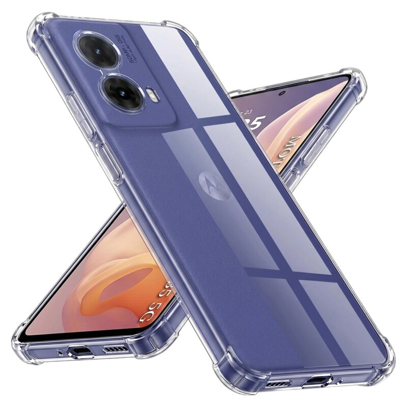 Husa Motorola Moto G85 Techsuit Shockproof Clear Silicone, transparenta