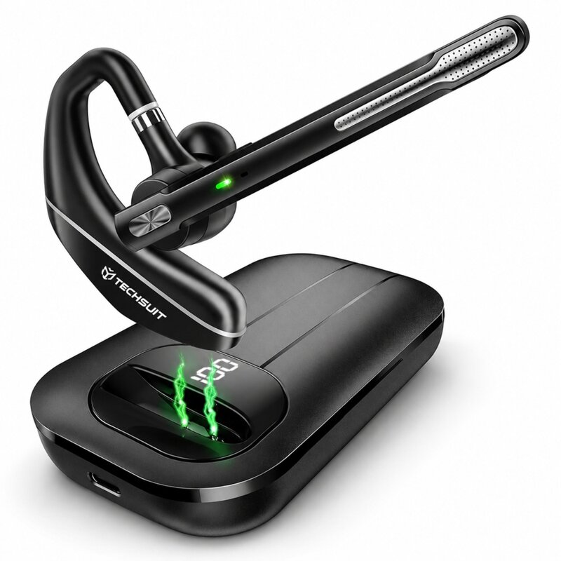 Casca Bluetooth 5.3. Dual-mic Techsuit Hearyo A6L, 1000mAh