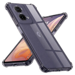 Husa Motorola Moto G85 Techsuit Shockproof Clear Silicone, fumuriu