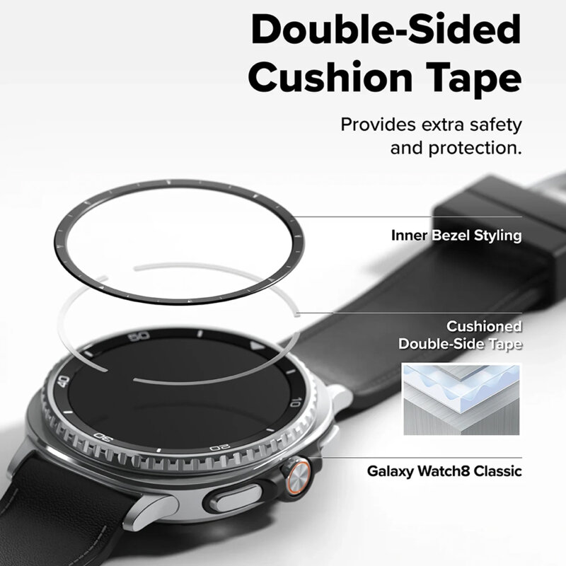 Rama Samsung Galaxy Watch8 Classic Ringke Inner Bezel Styling, negru
