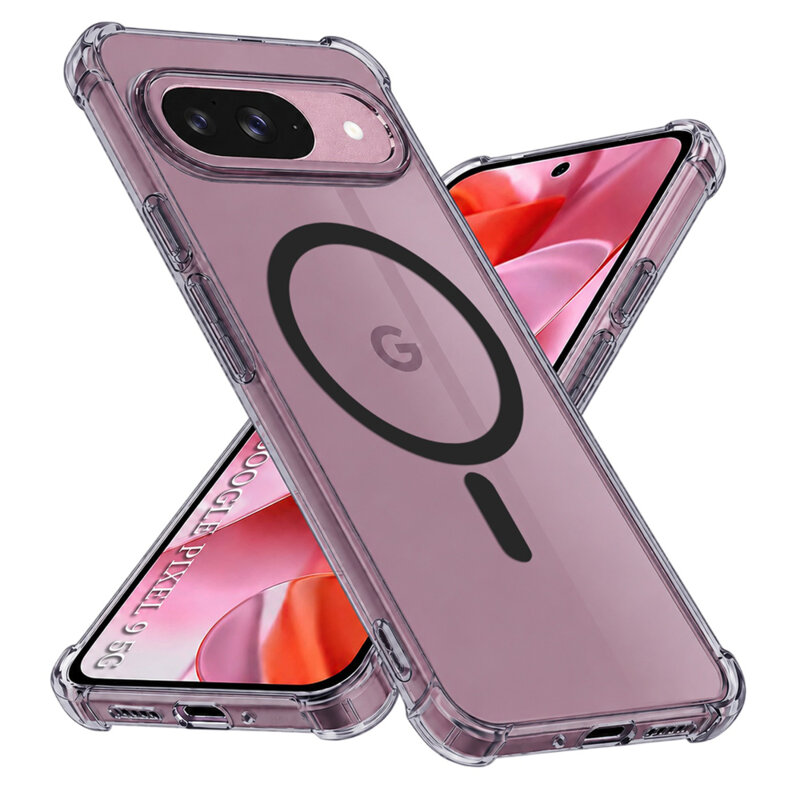Husa Google Pixel 9 Techsuit Shockproof Clear Silicone MagSafe, fumuriu