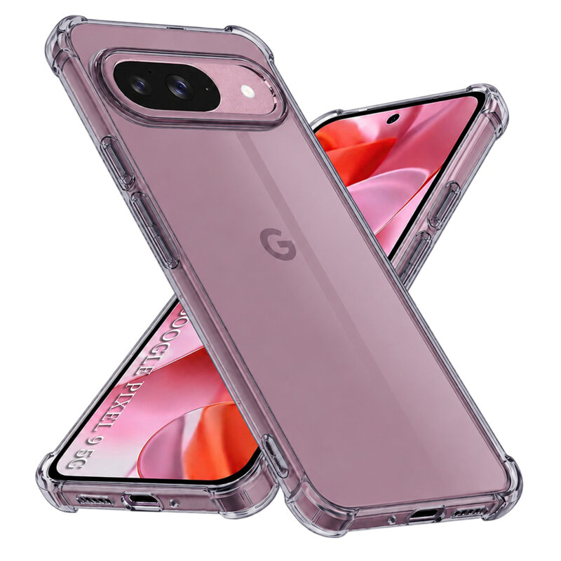 Husa Google Pixel 9 Techsuit Shockproof Clear Silicone, fumuriu