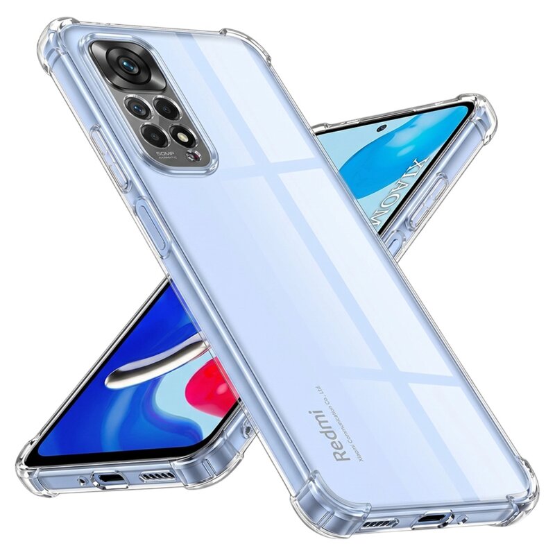 Husa Xiaomi Redmi Note 11 Techsuit Shockproof Clear Silicone, transparenta
