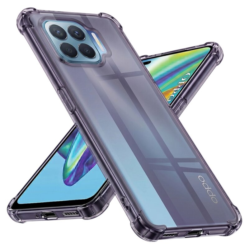 Husa Oppo Reno4 Lite Techsuit Shockproof Clear Silicone, fumuriu