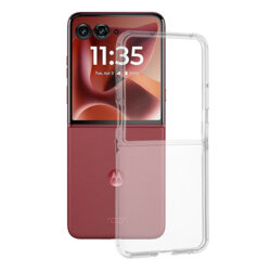 Husa Motorola Razr 70 Ultra Techsuit Clear Silicone, transparenta