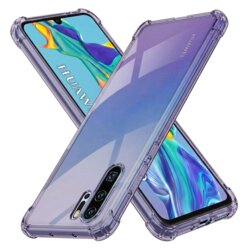 Husa Huawei P30 Pro Techsuit Shockproof Clear Silicone, fumuriu
