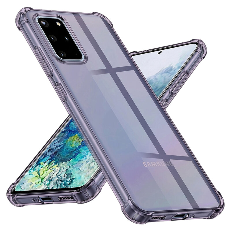 Husa Samsung Galaxy S20 Plus Techsuit Shockproof Clear Silicone, fumuriu