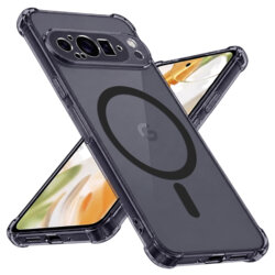 Husa Google Pixel 9 Pro Techsuit Shockproof Clear Silicone MagSafe, fumuriu