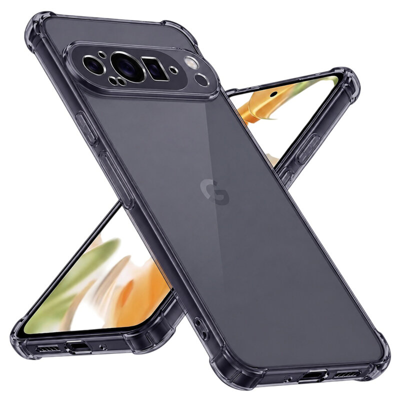 Husa Google Pixel 9 Pro Techsuit Shockproof Clear Silicone, fumuriu