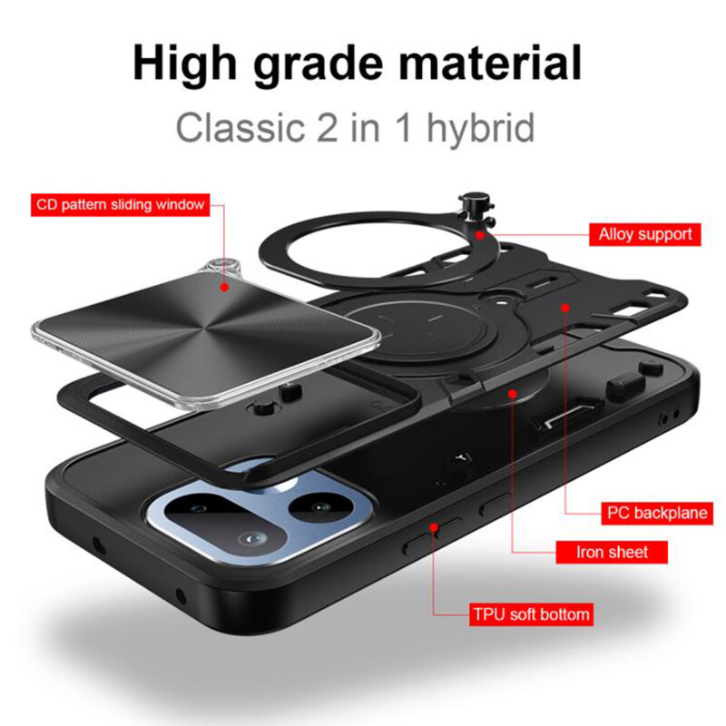 Husa Realme 16 Pro+ Techsuit CamGuard Pro, albastru