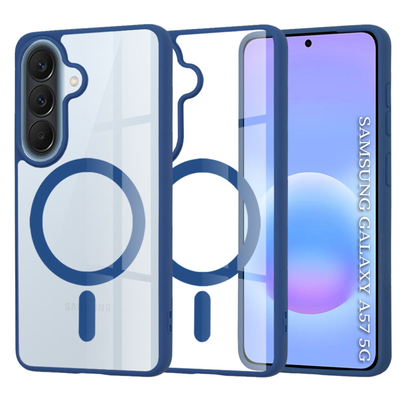 Husa Samsung Galaxy A57 5G Techsuit MagSafe Pro, albastru