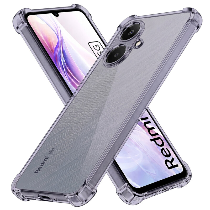 Husa Xiaomi Redmi 13C 5G Techsuit Shockproof Clear Silicone, fumuriu
