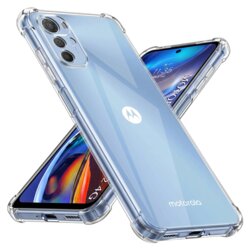 Husa Motorola Moto E32 Techsuit Shockproof Clear Silicone, transparenta