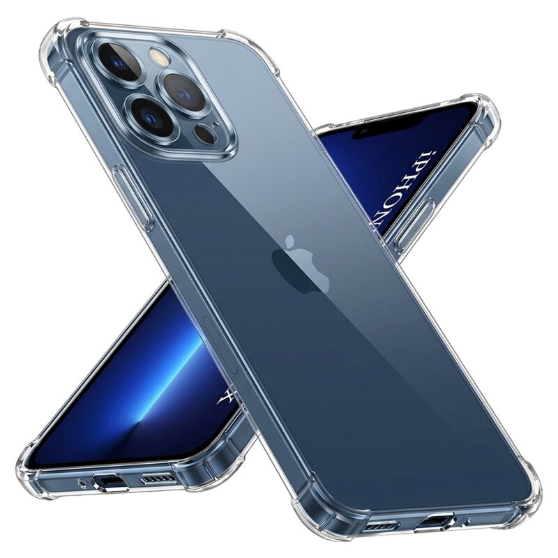 Husa iPhone 13 Pro Max Techsuit Shockproof Clear Silicone, transparenta