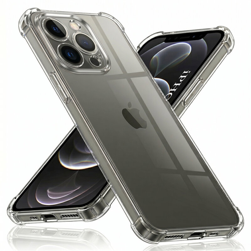 Husa iPhone 12 Pro Max Techsuit Shockproof Clear Silicone, transparenta