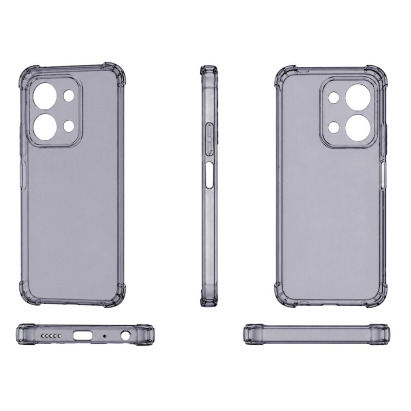 Husa Xiaomi Redmi 15C 4G Techsuit Shockproof Clear Silicone, fumuriu
