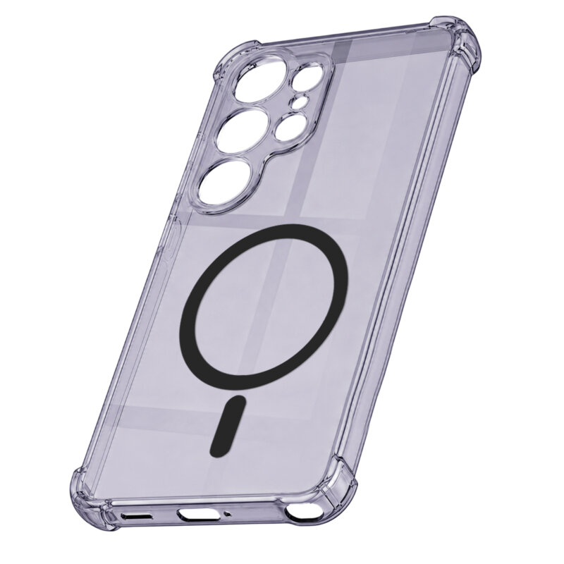 Husa Samsung Galaxy S26 Ultra Techsuit Shockproof Clear Silicone MagSafe, fumuriu