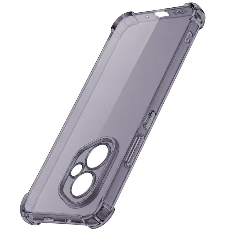 Husa Honor 400 Techsuit Shockproof Clear Silicone, fumuriu