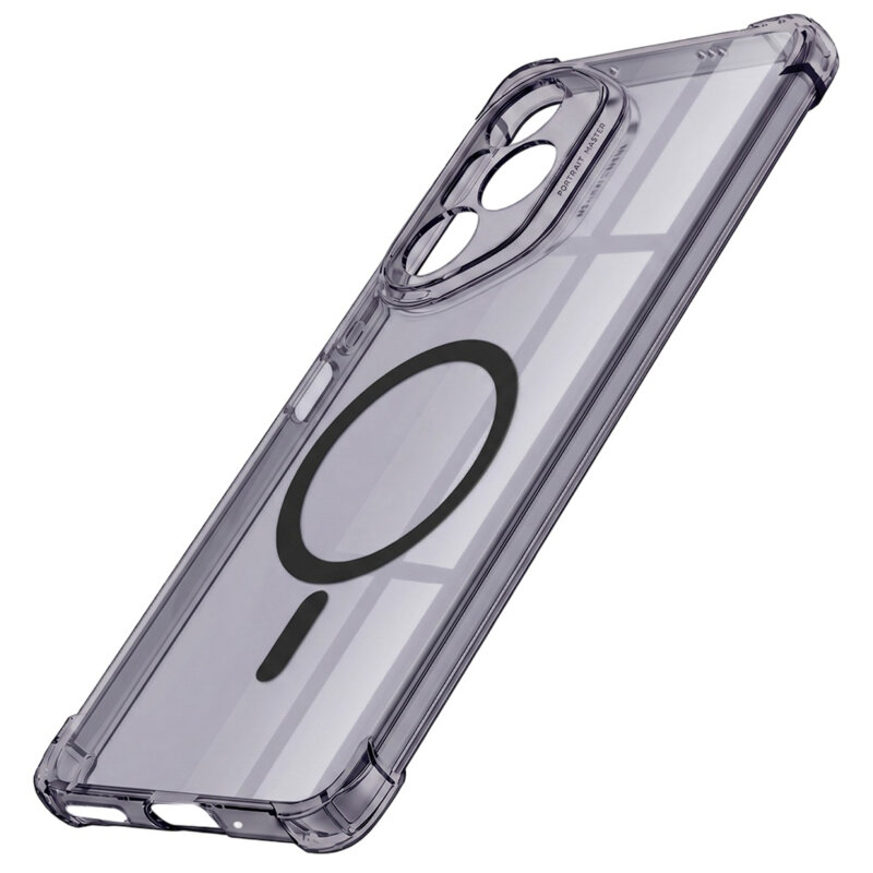 Husa Honor 400 Pro Techsuit Shockproof Clear Silicone MagSafe, fumuriu