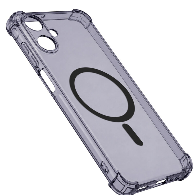 Husa Samsung Galaxy A07 4G Techsuit Shockproof Clear Silicone MagSafe, fumuriu
