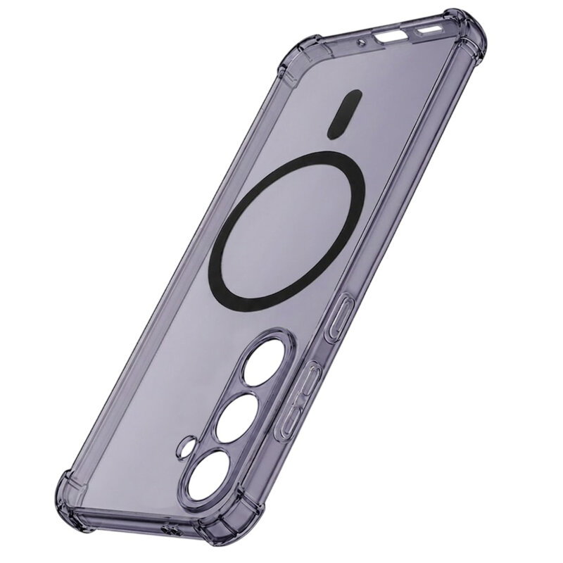 Husa Samsung Galaxy S26 Techsuit Shockproof Clear Silicone MagSafe, fumuriu