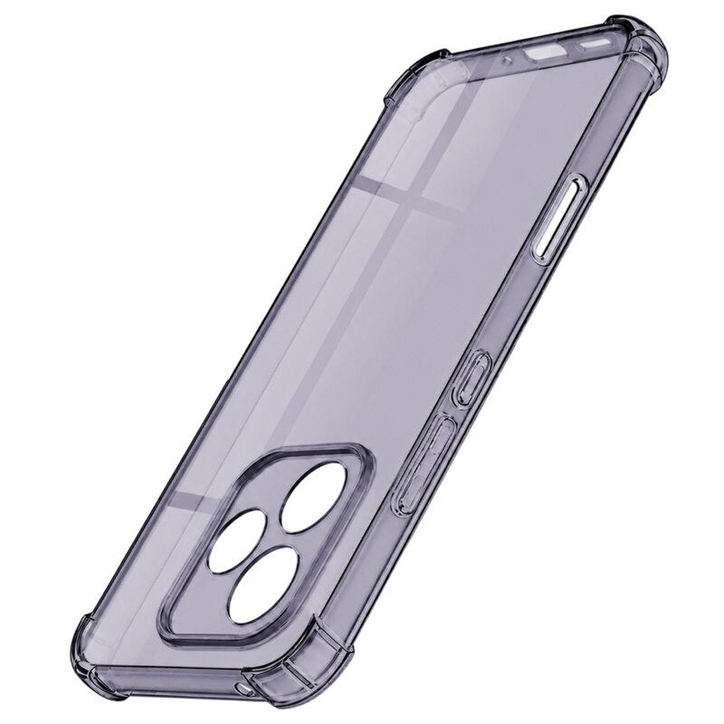 Husa Honor 400 Lite Techsuit Shockproof Clear Silicone, fumuriu