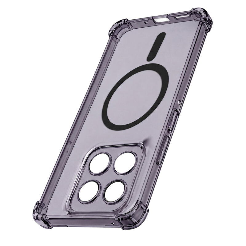 Husa Motorola Edge 60 Pro Techsuit Shockproof Clear Silicone MagSafe, fumuriu