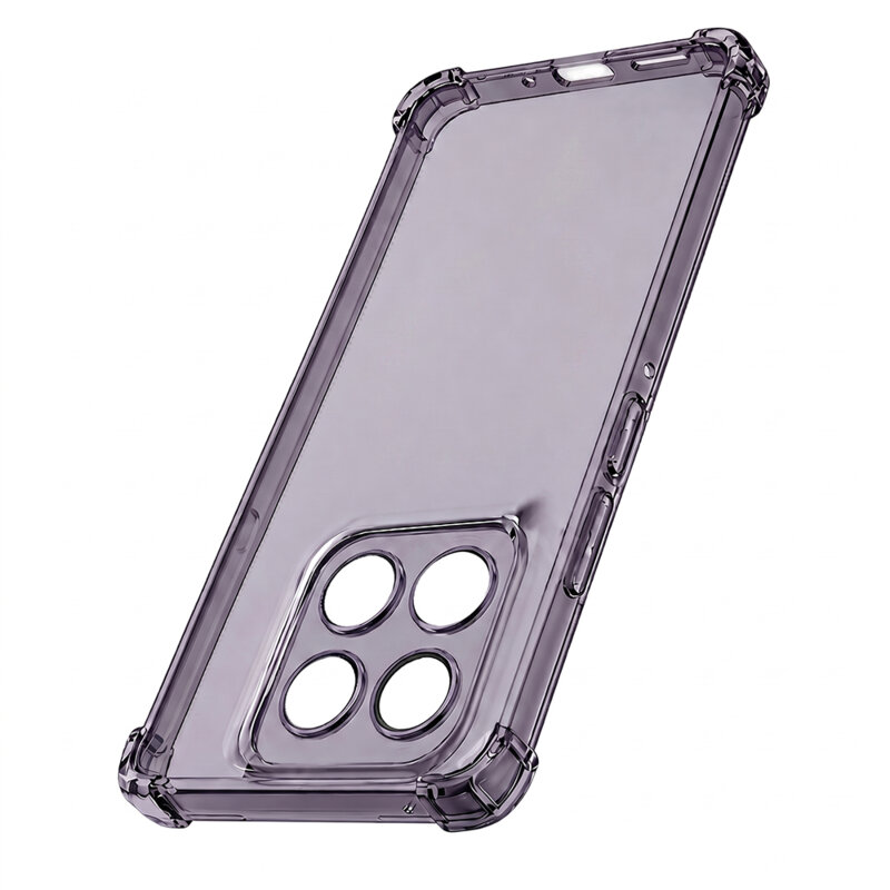 Husa Motorola Edge 60 Techsuit Shockproof Clear Silicone, fumuriu