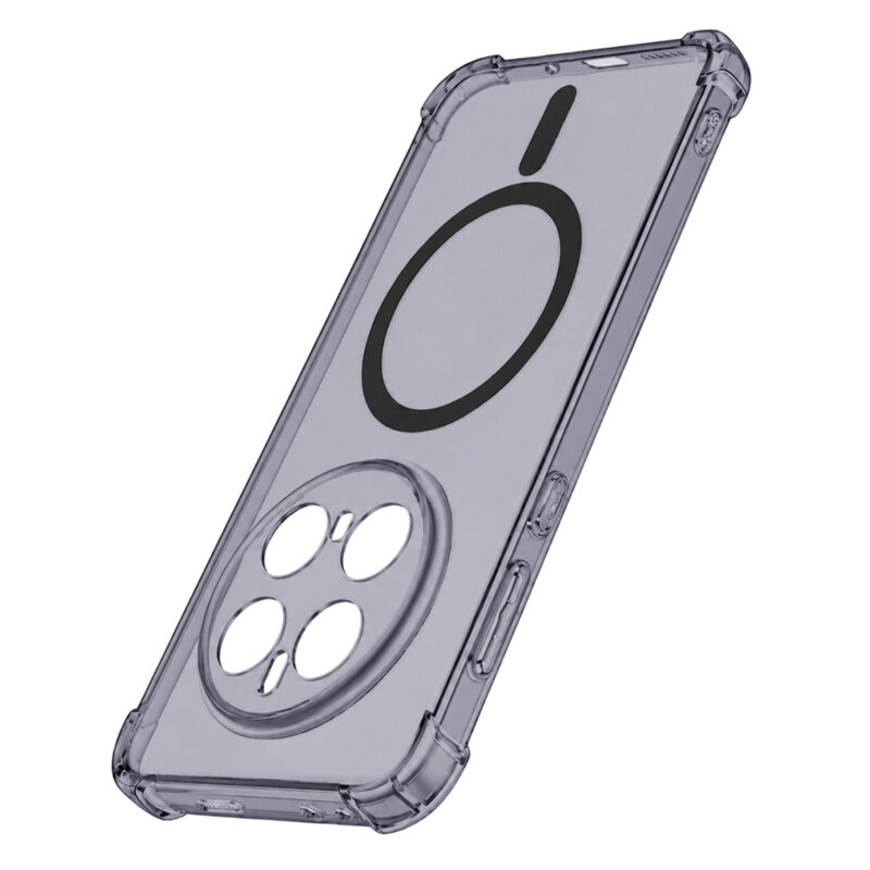 Husa Honor Magic7 Pro Techsuit Shockproof Clear Silicone MagSafe, fumuriu