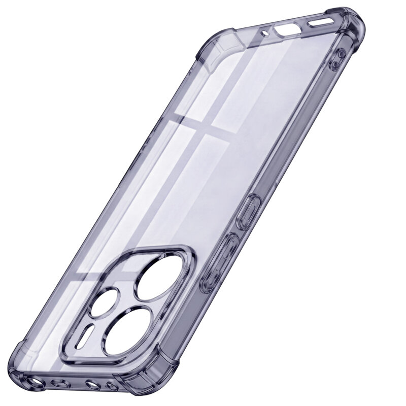 Husa Xiaomi Redmi Note 14 4G (Regional) Techsuit Shockproof Clear Silicone, fumuriu