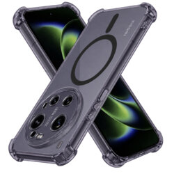 Husa Xiaomi 17 Ultra Techsuit Shockproof Clear Silicone MagSafe, fumuriu