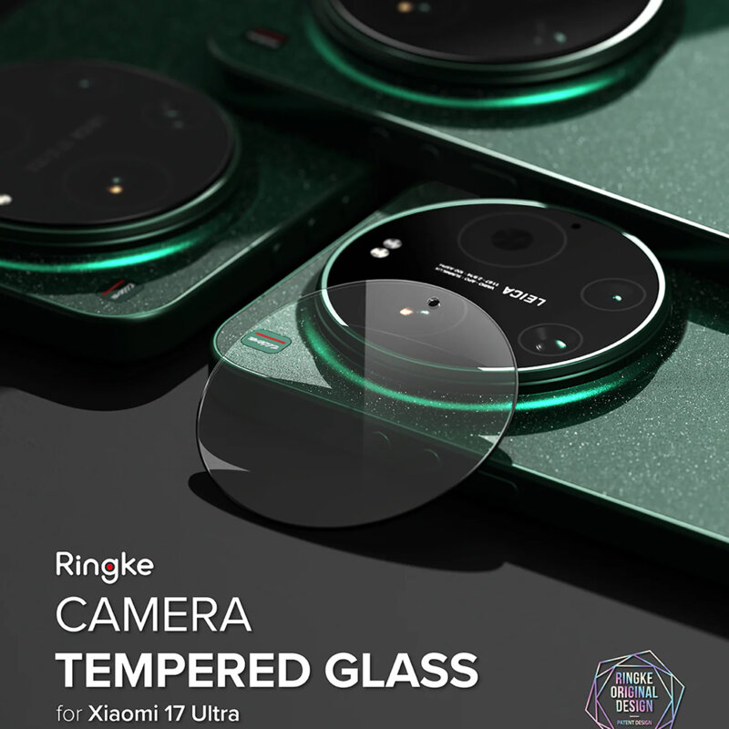 [Pachet 2x] Folie sticla camera Xiaomi 17 Ultra Ringke Camera Protector, transparenta