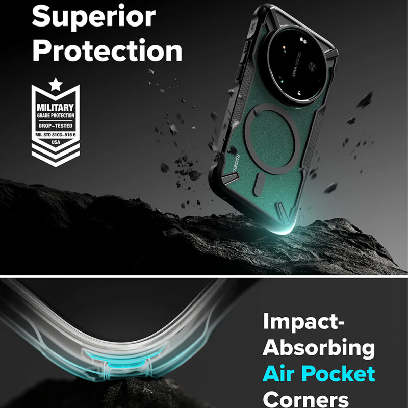 Husa Xiaomi 17 Ultra Ringke Fusion X MagSafe, negru